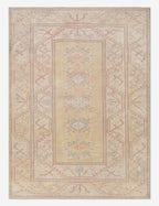 Tapis turc vintage en laine noué à la main n° 462, 6' 7 x 9' 1