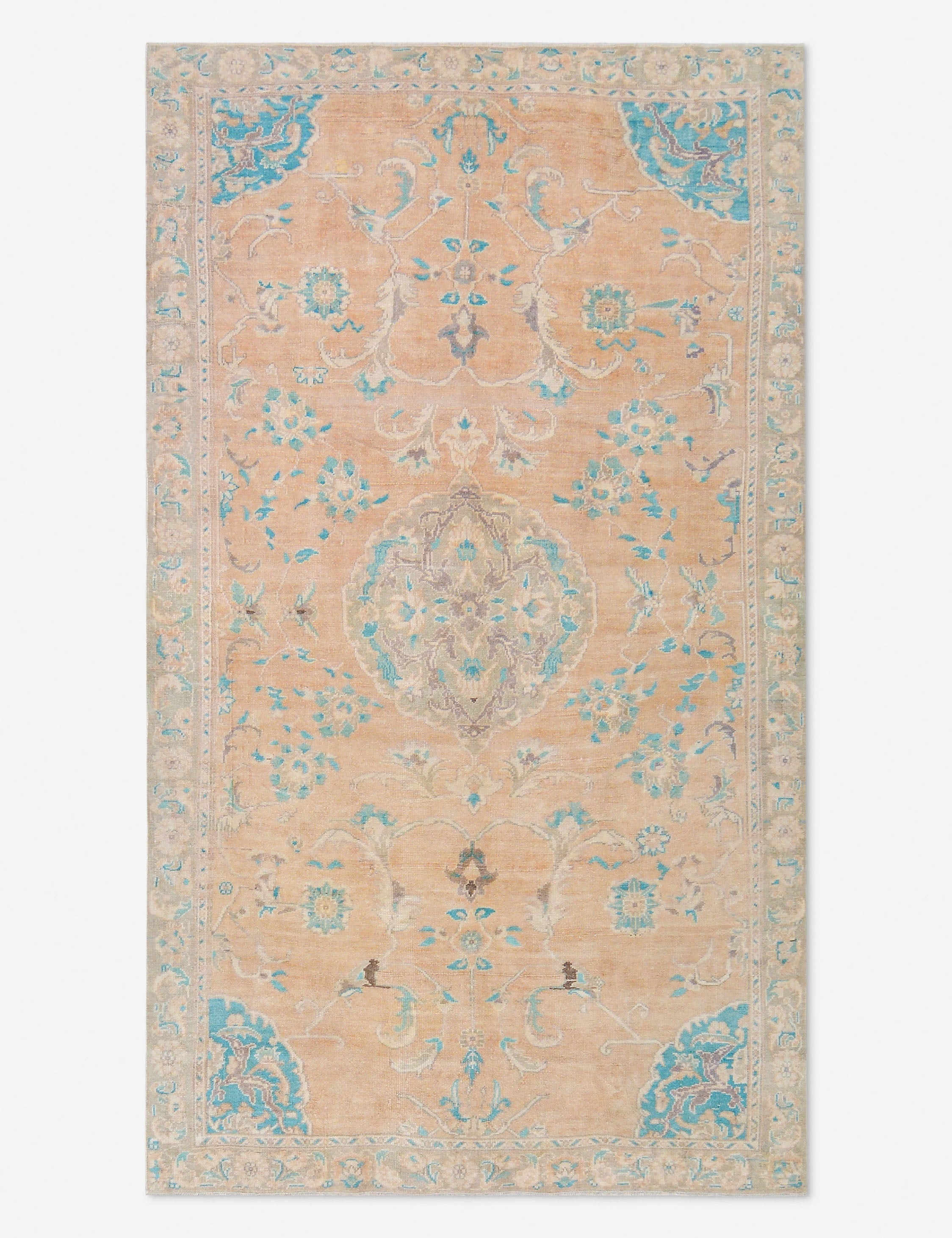 Tapis turc vintage en laine noué à la main n° 464, 1,80 m x 2,70 m