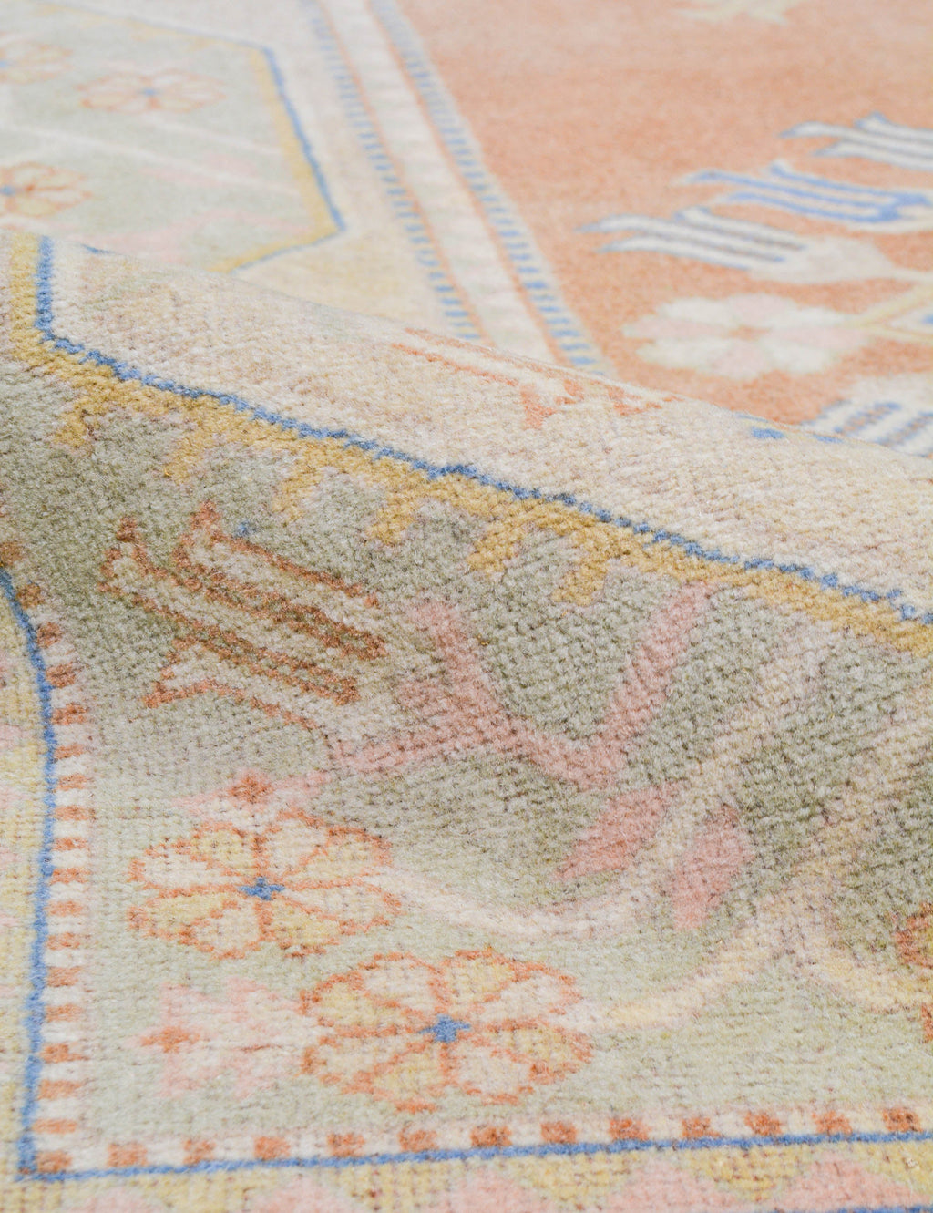 Tapis turc vintage en laine noué à la main n° 466, 1,52 m x 2,43 m