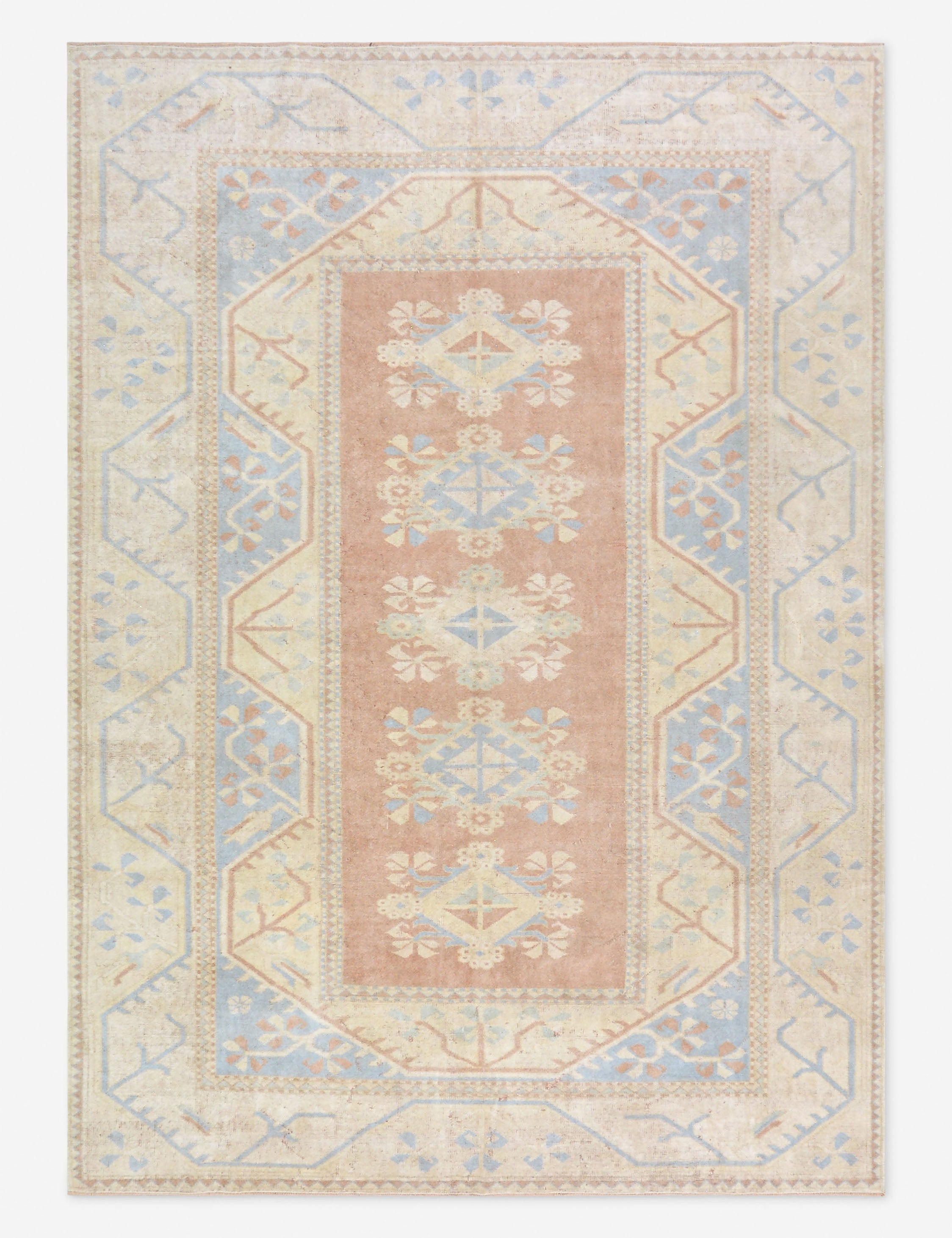 Tapis turc vintage en laine noué à la main n° 467, 1,83 m x 2,73 m