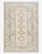 Tapis turc vintage en laine noué à la main n° 469, 1,95 m x 2,75 m