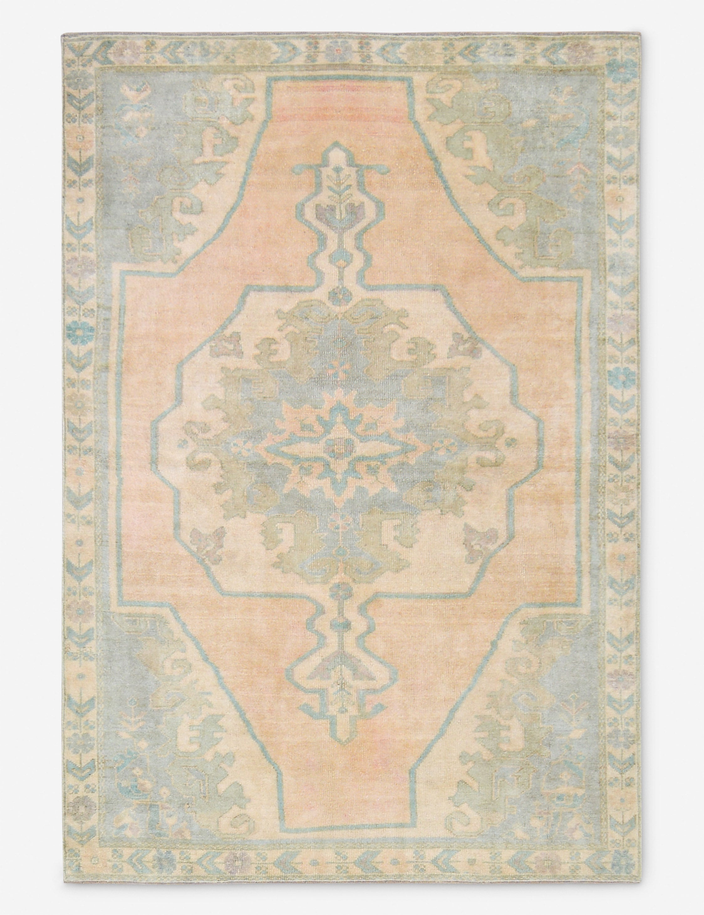 Tapis turc vintage en laine noué à la main n° 471, 1,50 m x 2,10 m