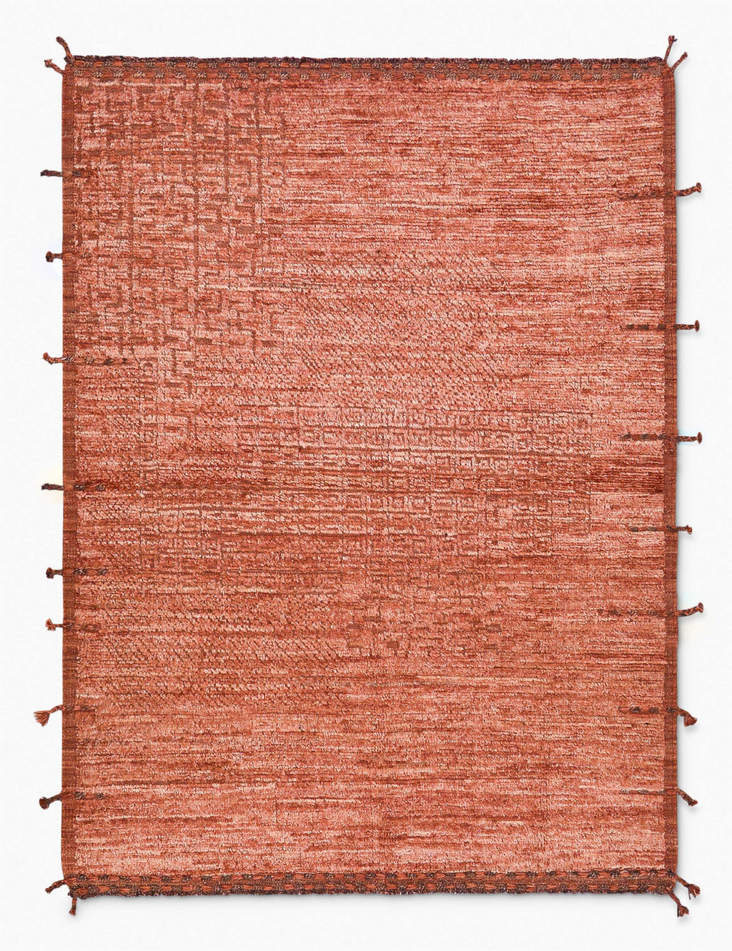 Tapis marocain vintage en laine noué à la main n° 476, 1,78 m x 2,13 m