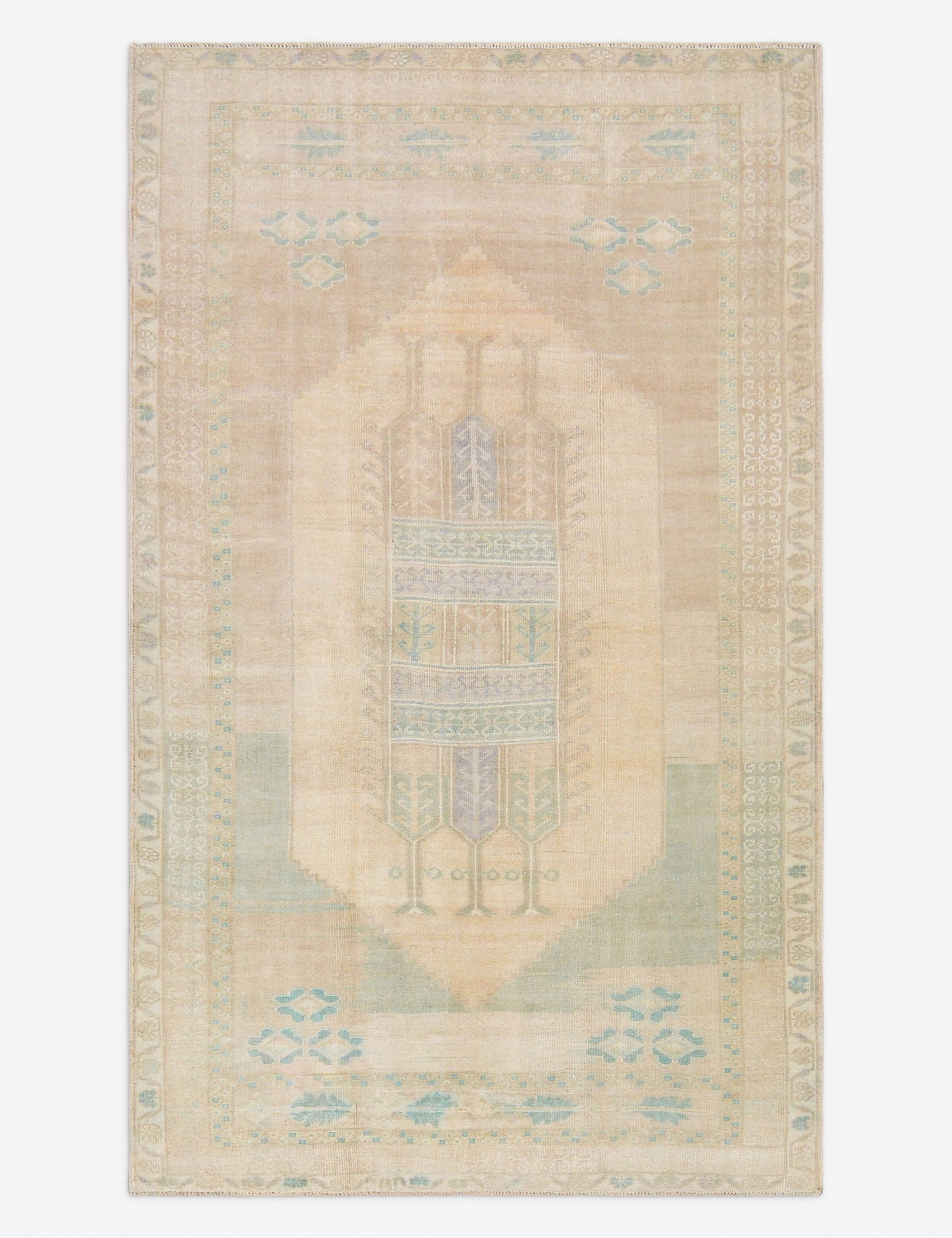 Tapis turc vintage en laine noué à la main n° 478, 1,52 m x 2,43 m