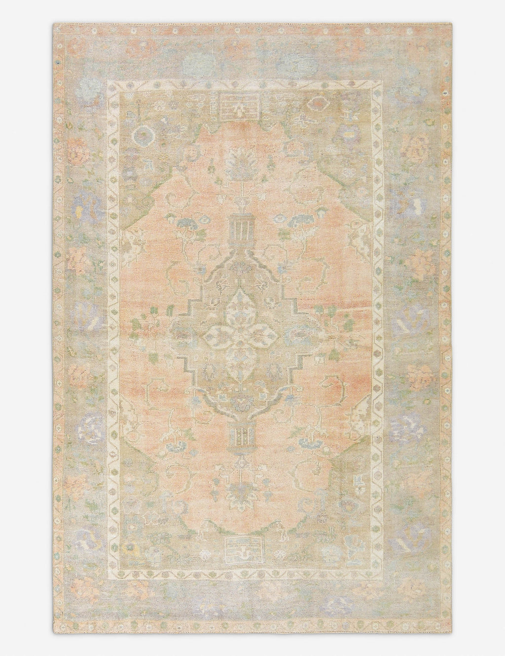 Tapis turc vintage en laine noué à la main n° 479, 1,62 m x 2,43 m