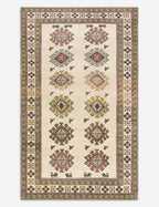 Tapis turc vintage en laine noué à la main n° 485, 1,52 m x 2,43 m