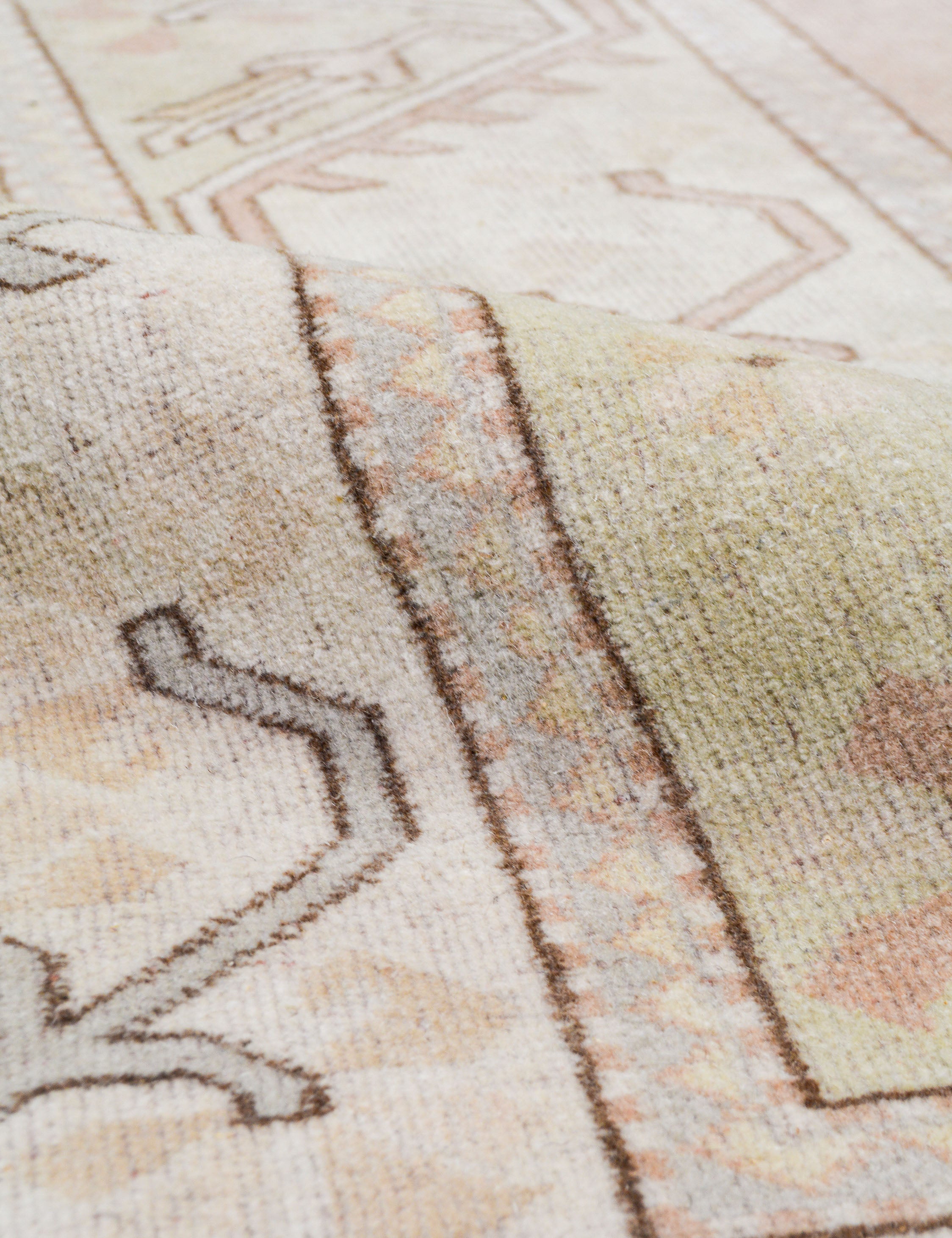Tapis turc vintage en laine noué à la main n° 486, 1,95 m x 2,75 m