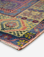 Tapis turc vintage en laine noué à la main n° 495, 1,27 m x 2,25 m