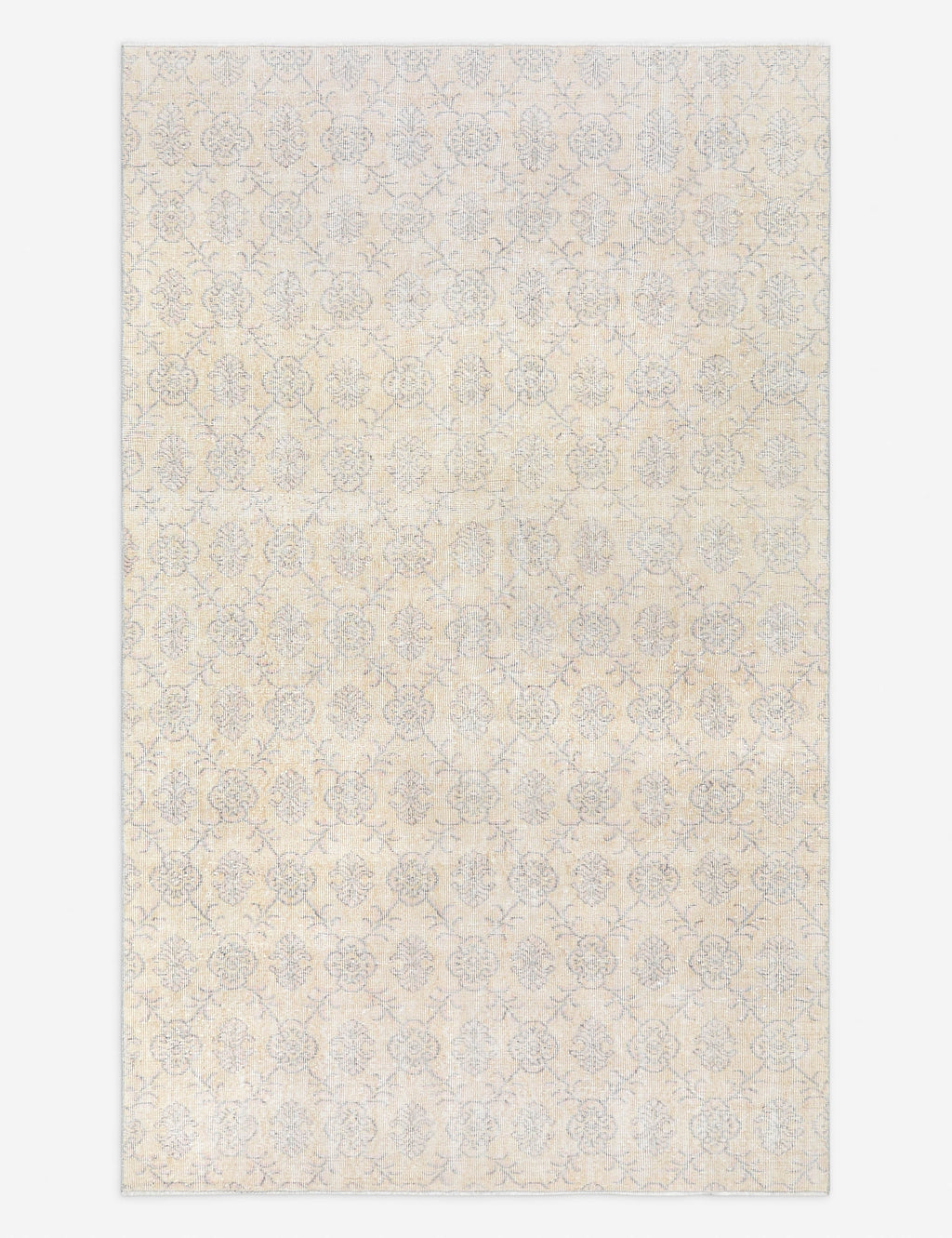 Tapis turc vintage en laine noué à la main n° 504, 1,65 m x 2,75 m