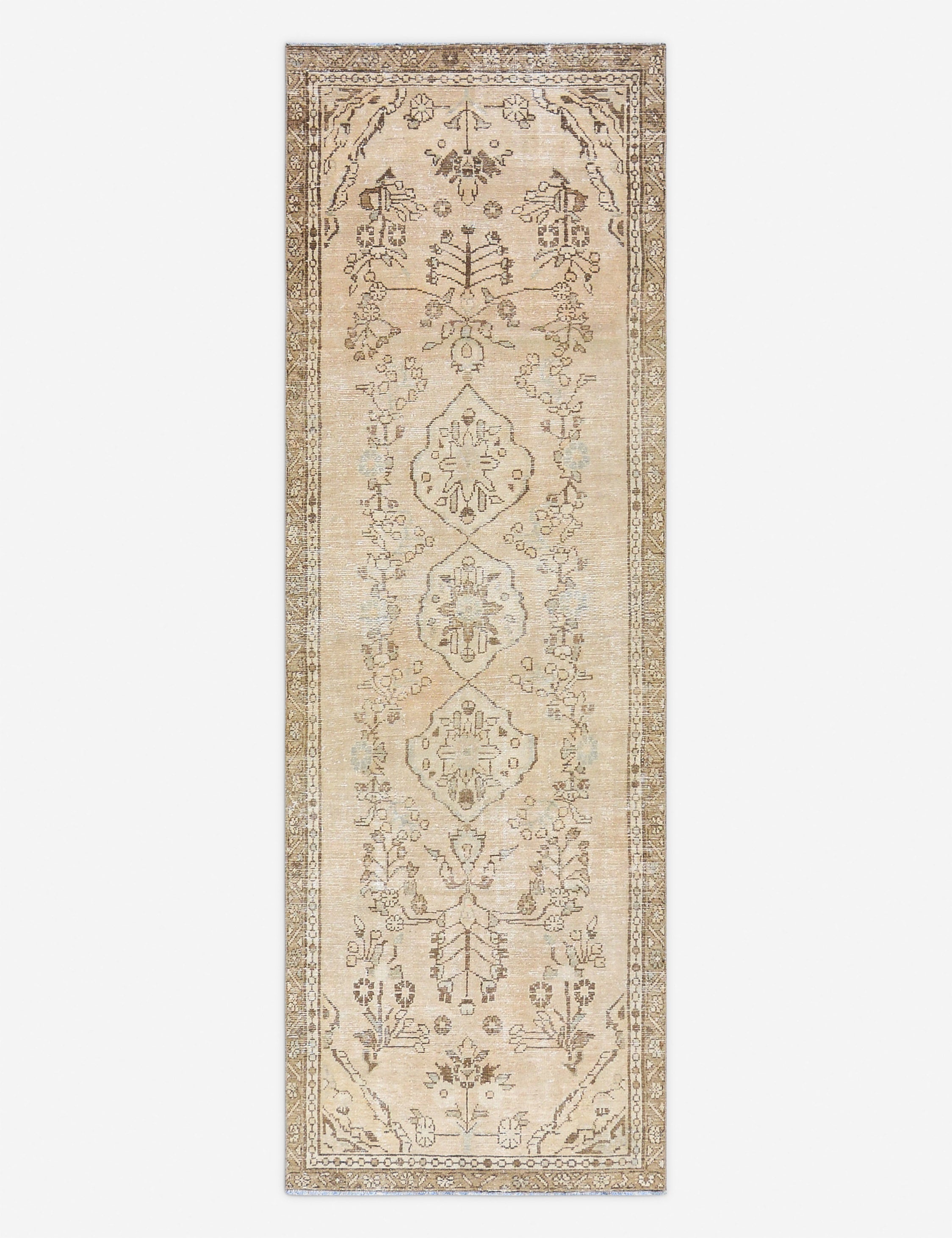 Tapis turc vintage en laine noué à la main n° 514, 90 cm x 270 cm