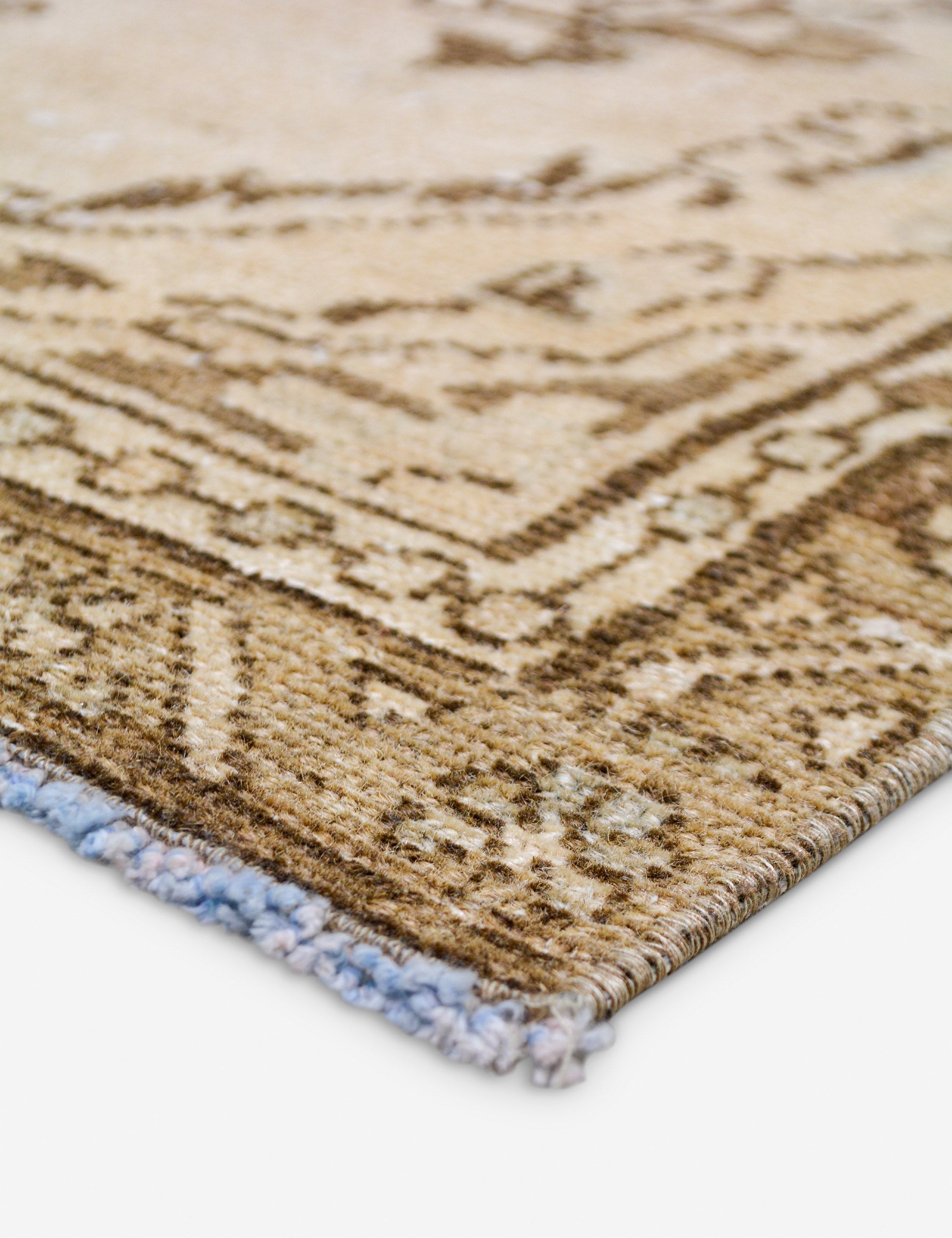 Tapis turc vintage en laine noué à la main n° 514, 90 cm x 270 cm