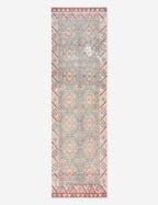 Tapis de couloir vintage turc en laine noué à la main n° 289, 90 cm x 38 cm
