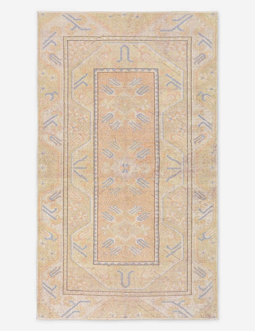 Tapis turc vintage en laine noué à la main n° 520, 3' 7 X 6'