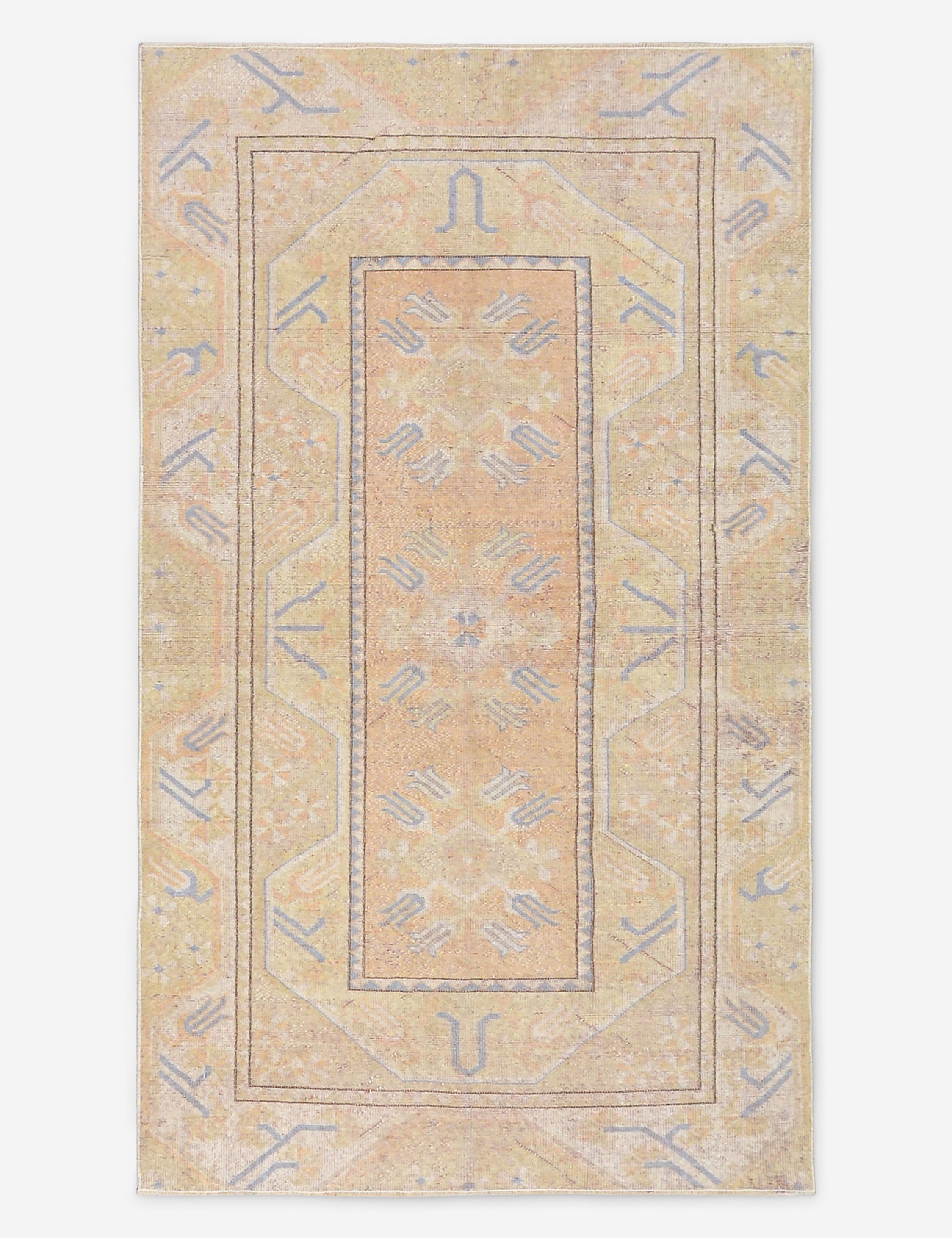 Tapis turc vintage en laine noué à la main n° 520, 3' 7 X 6'
