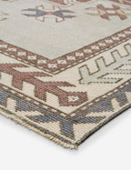 Tapis turc vintage en laine noué à la main n° 523, 1,5 m x 1,5 m