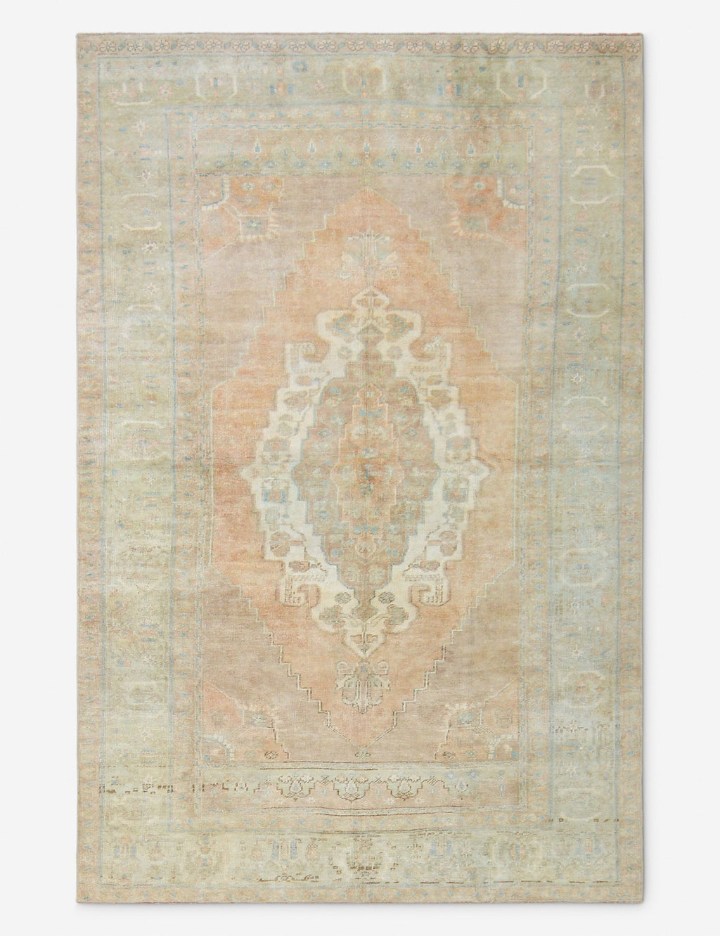 Tapis turc vintage en laine noué à la main n° 527, 1,55 m x 2,40 m
