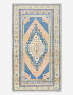 Tapis turc vintage en laine noué à la main n° 530, 1,65 m x 3 m