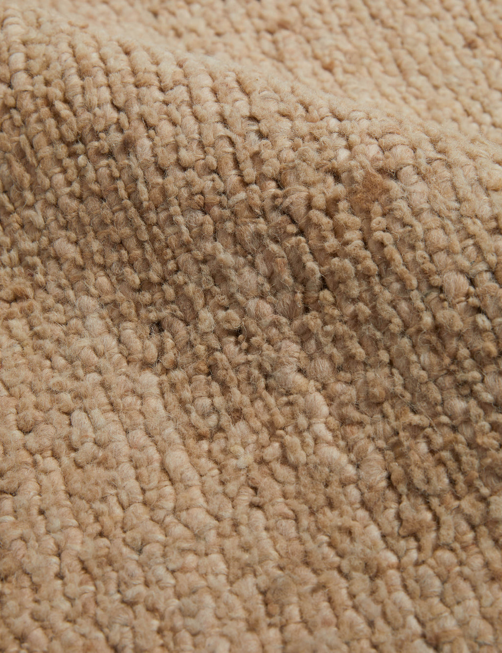 Custom Barco Hand-Loomed Wool Rug Swatch 5.5 x 6, Cognac
