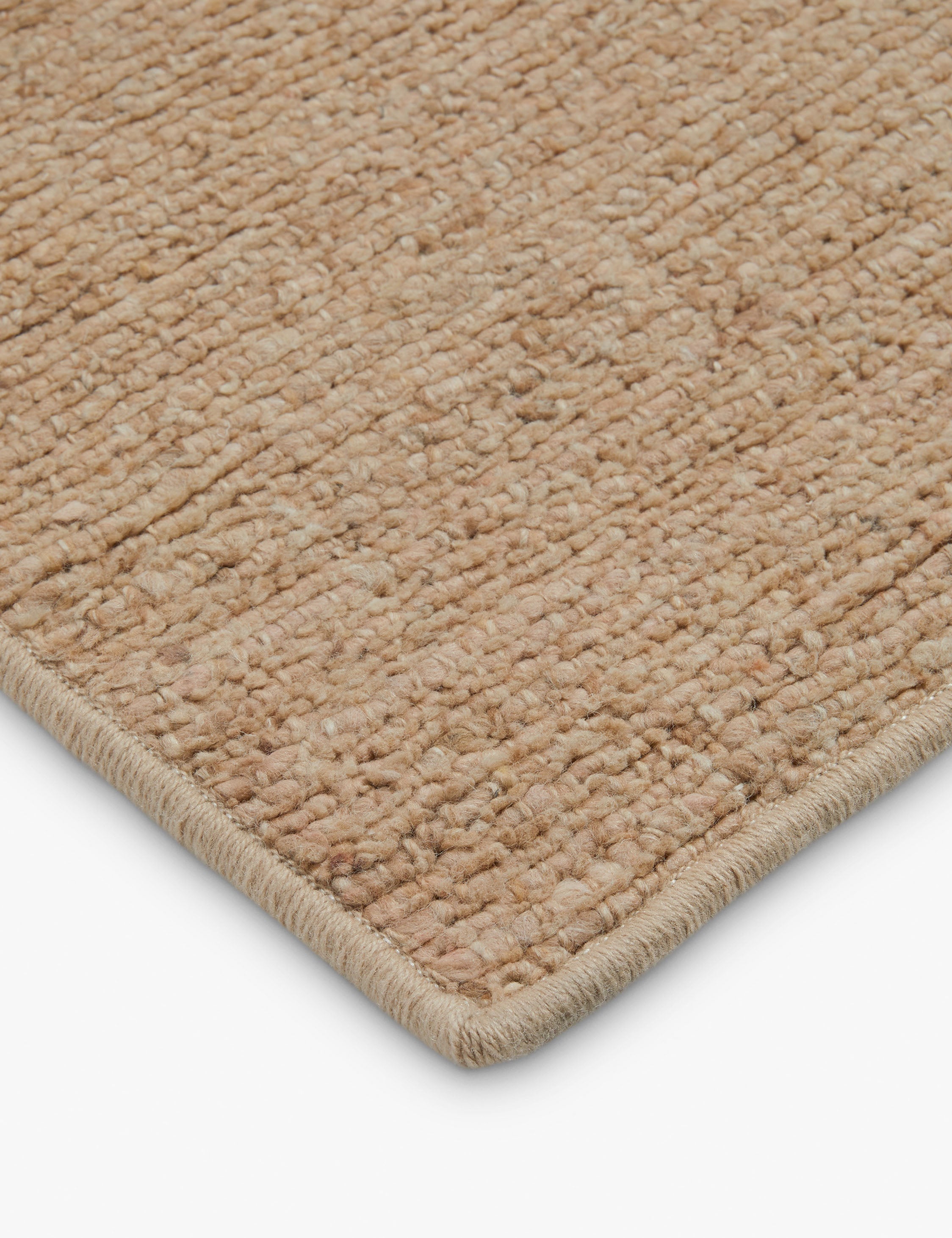 Custom Barco Hand-Loomed Wool Rug Swatch 5.5 x 6, Cognac
