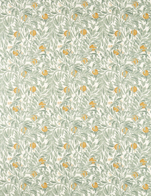 Ancient Apple Orchard Fabric Swatch by Sanderson, Golden Knot and Sage