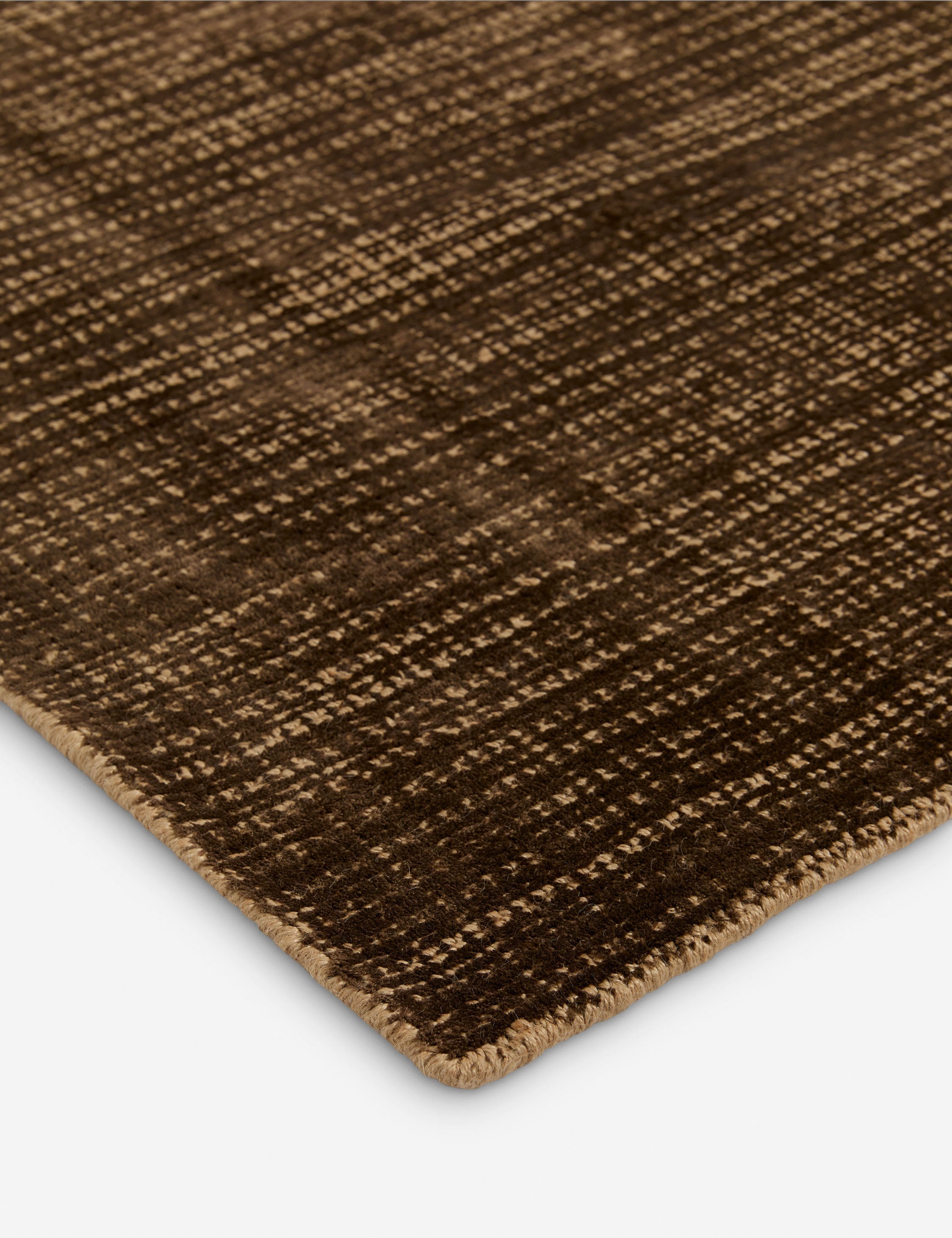 Danka Hand-Loomed Rug Swatch, Chocolate 12 x 12