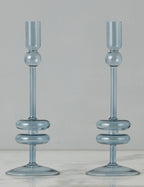 Glass Candlestick Pair (Set of 2) by etúHOME