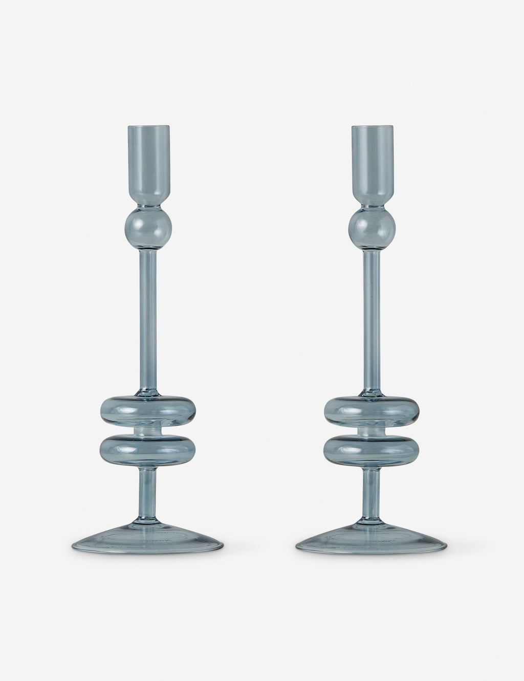 Glass Candlestick Pair (Set of 2) by etúHOME