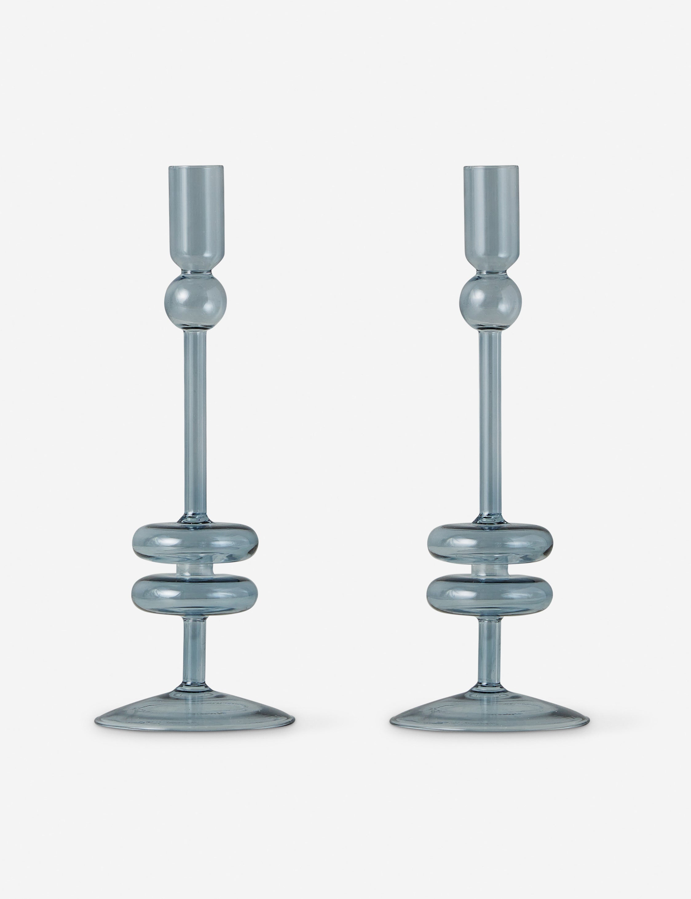 Glass Candlestick Pair (Set of 2) by etúHOME