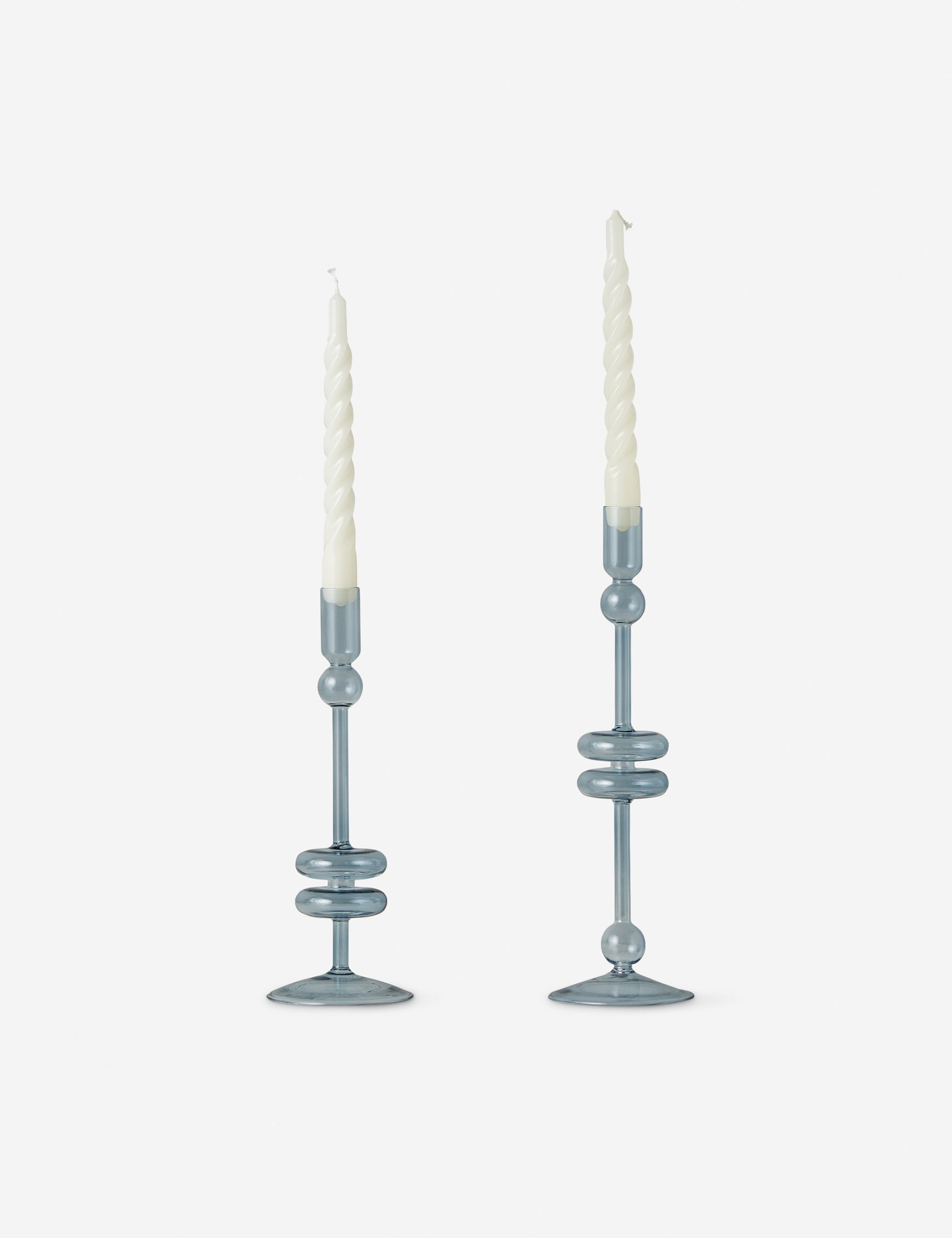 Glass Candlestick Pair (Set of 2) by etúHOME
