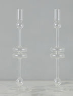 Glass Candlestick Pair (Set of 2) by etúHOME