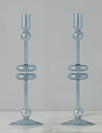 Glass Candlestick Pair (Set of 2) by etúHOME