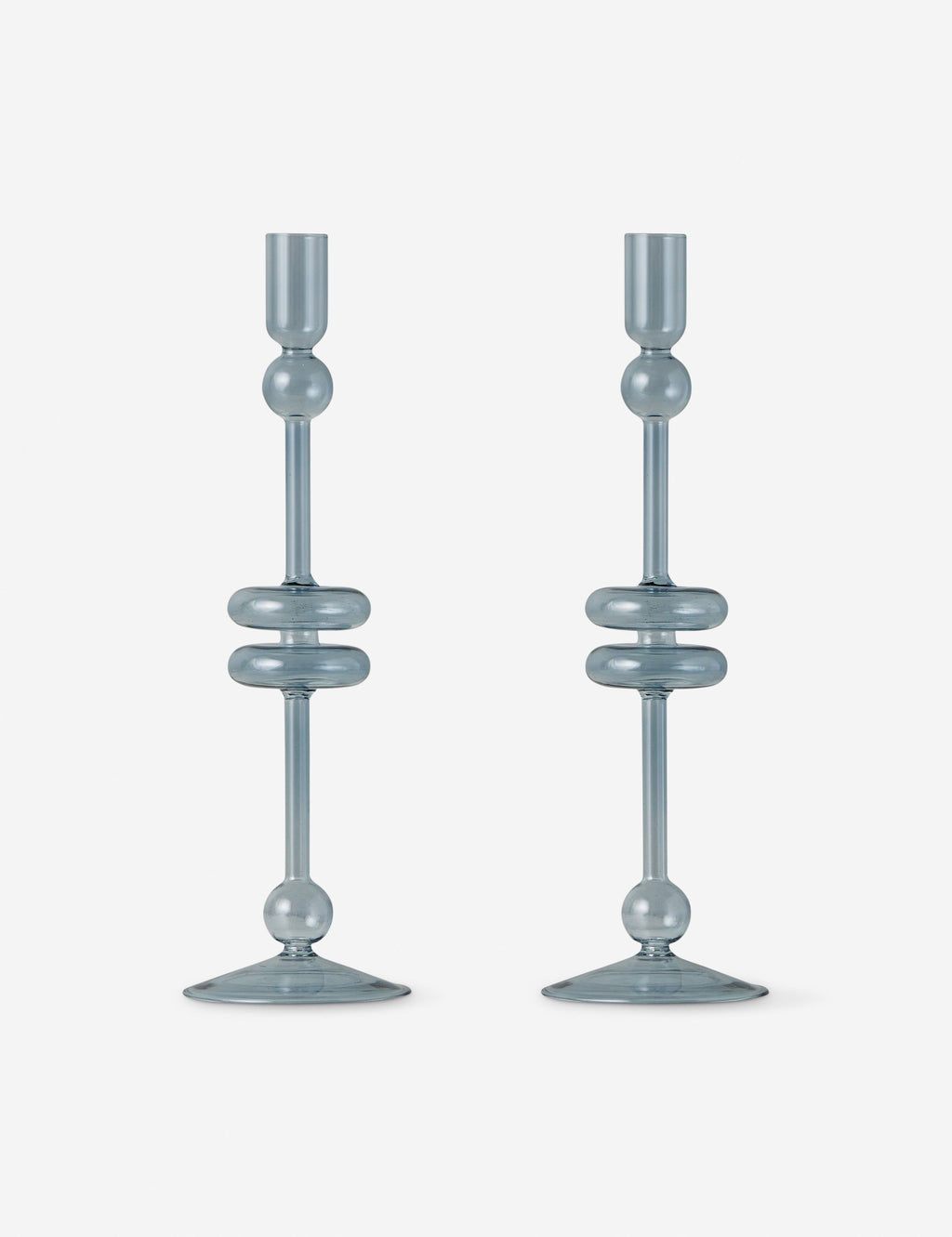 Glass Candlestick Pair (Set of 2) by etúHOME