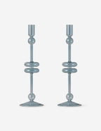 Glass Candlestick Pair (Set of 2) by etúHOME