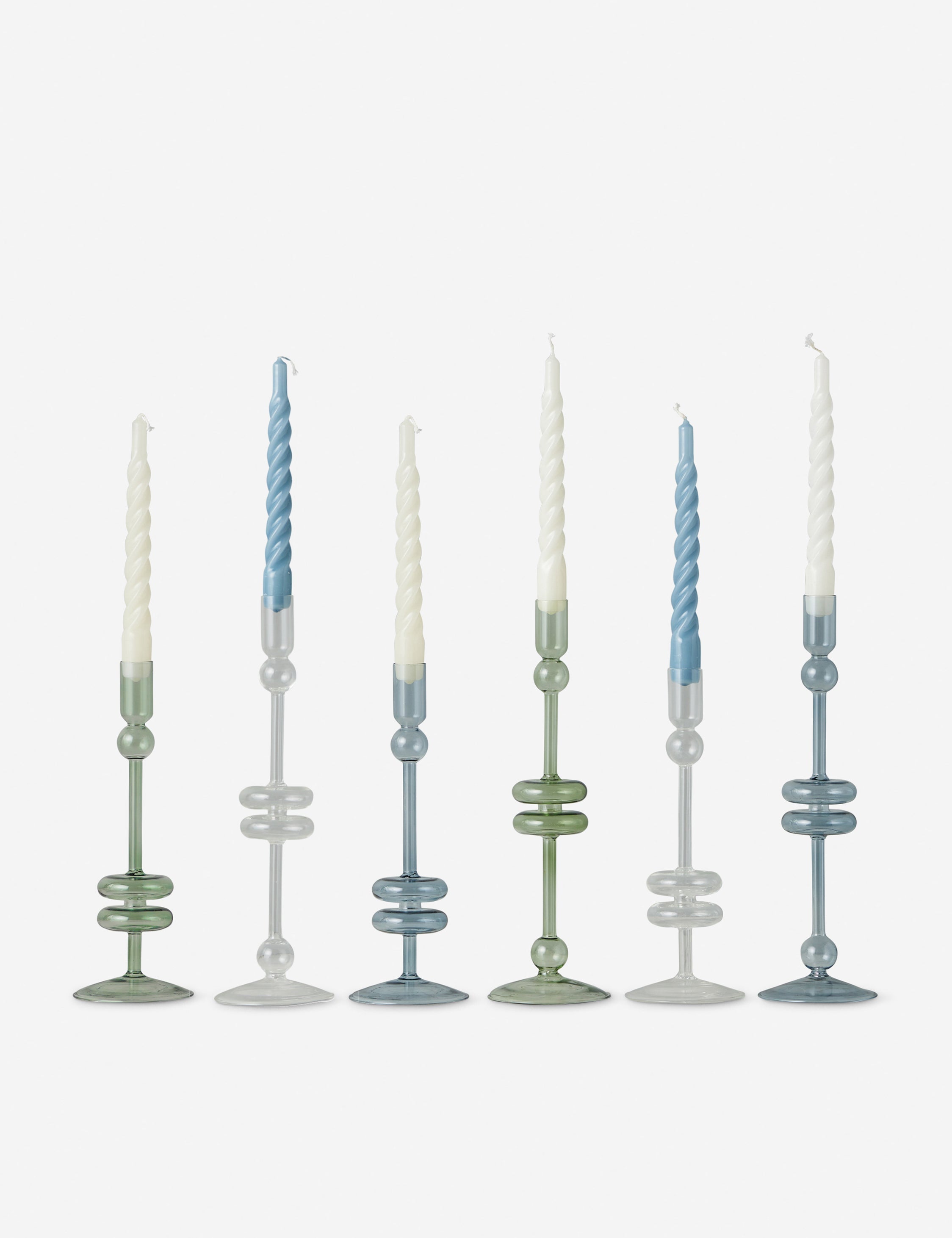 Glass Candlestick Pair (Set of 2) by etúHOME