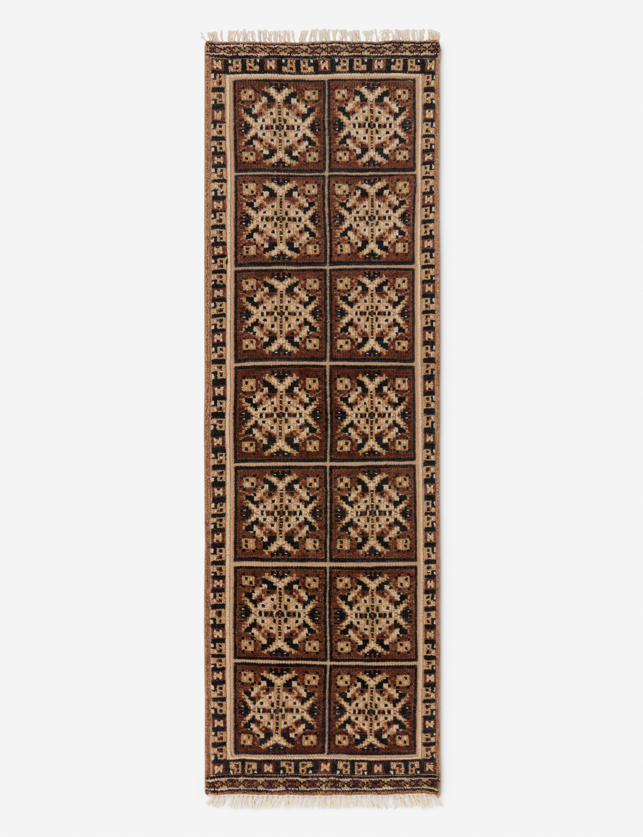 Tapis en laine noué à la main Ovidi