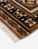 Échantillon de tapis en laine noué à la main Ovidi 12 x 12