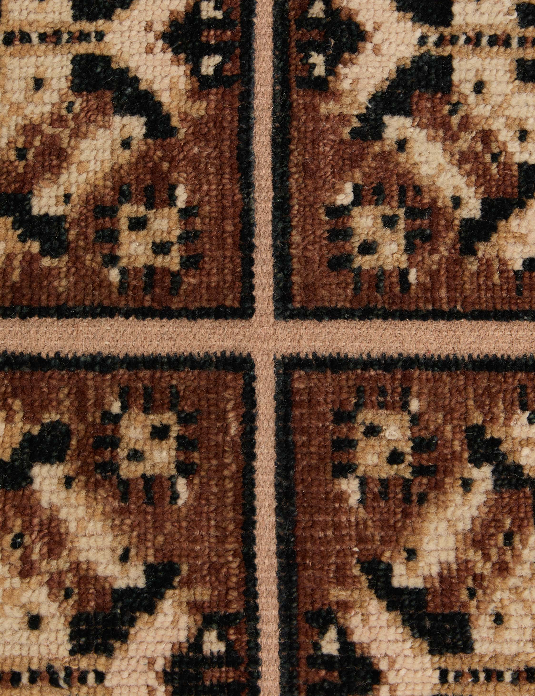 Échantillon de tapis en laine noué à la main Ovidi 12 x 12
