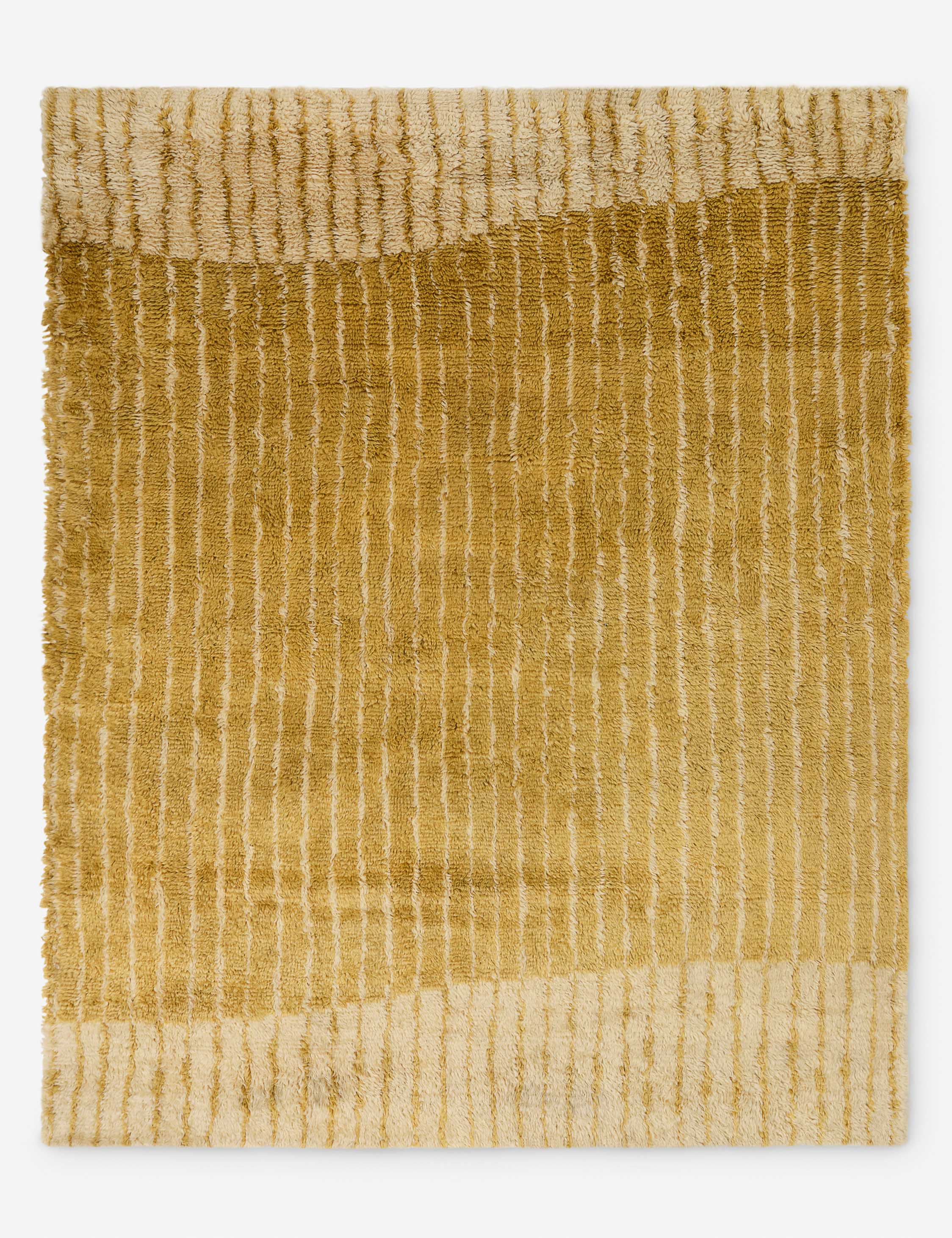Bhari Hand-Knotted Wool Shag Rug Swatch 12 x 12