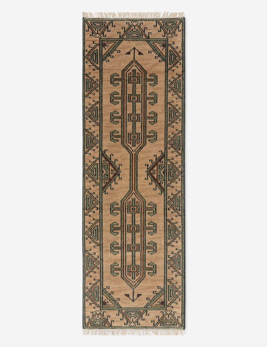 Échantillon de tapis en laine noué à la main Vishal 12 x 12