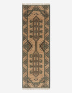 Échantillon de tapis en laine noué à la main Vishal 12 x 12