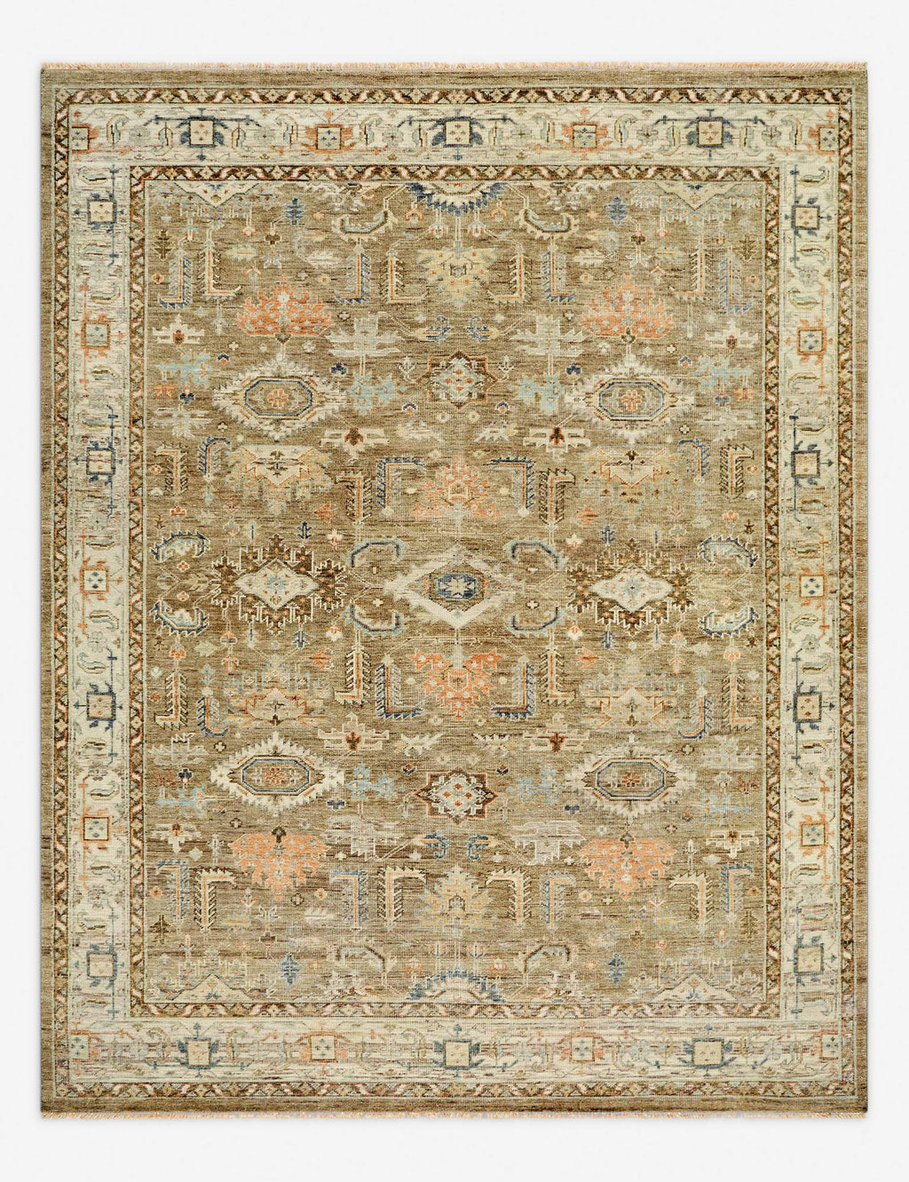 Tapis en laine noué à la main Percival
