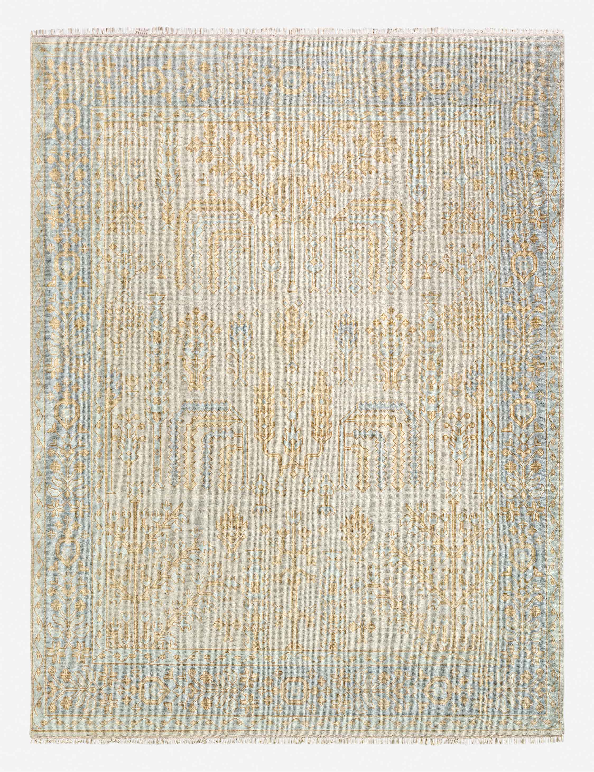 Tapis en laine noué à la main Phoebe